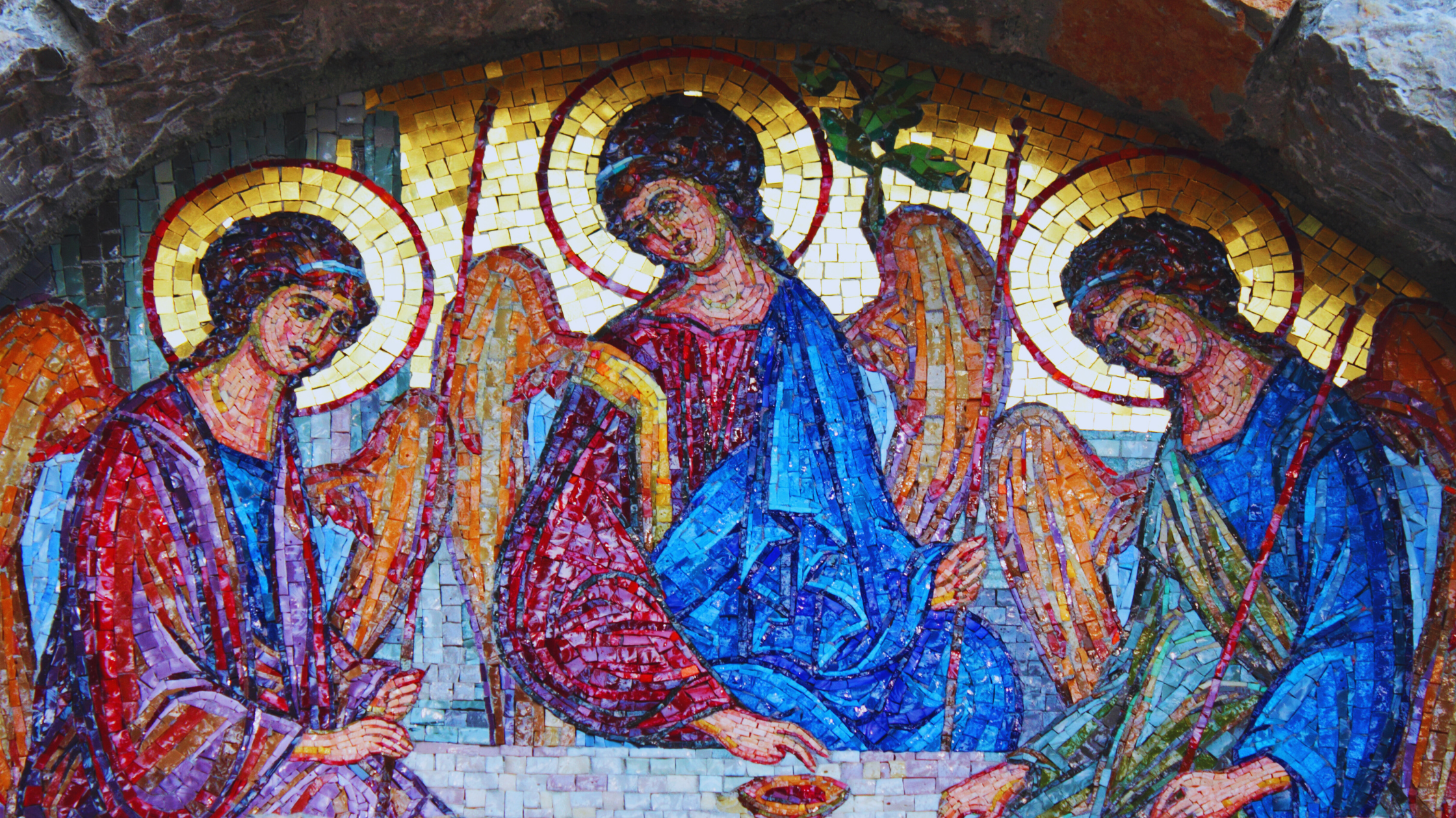 Holy Trinity: Mosaic, Byzantine Style of Iconography, 1804 Budva