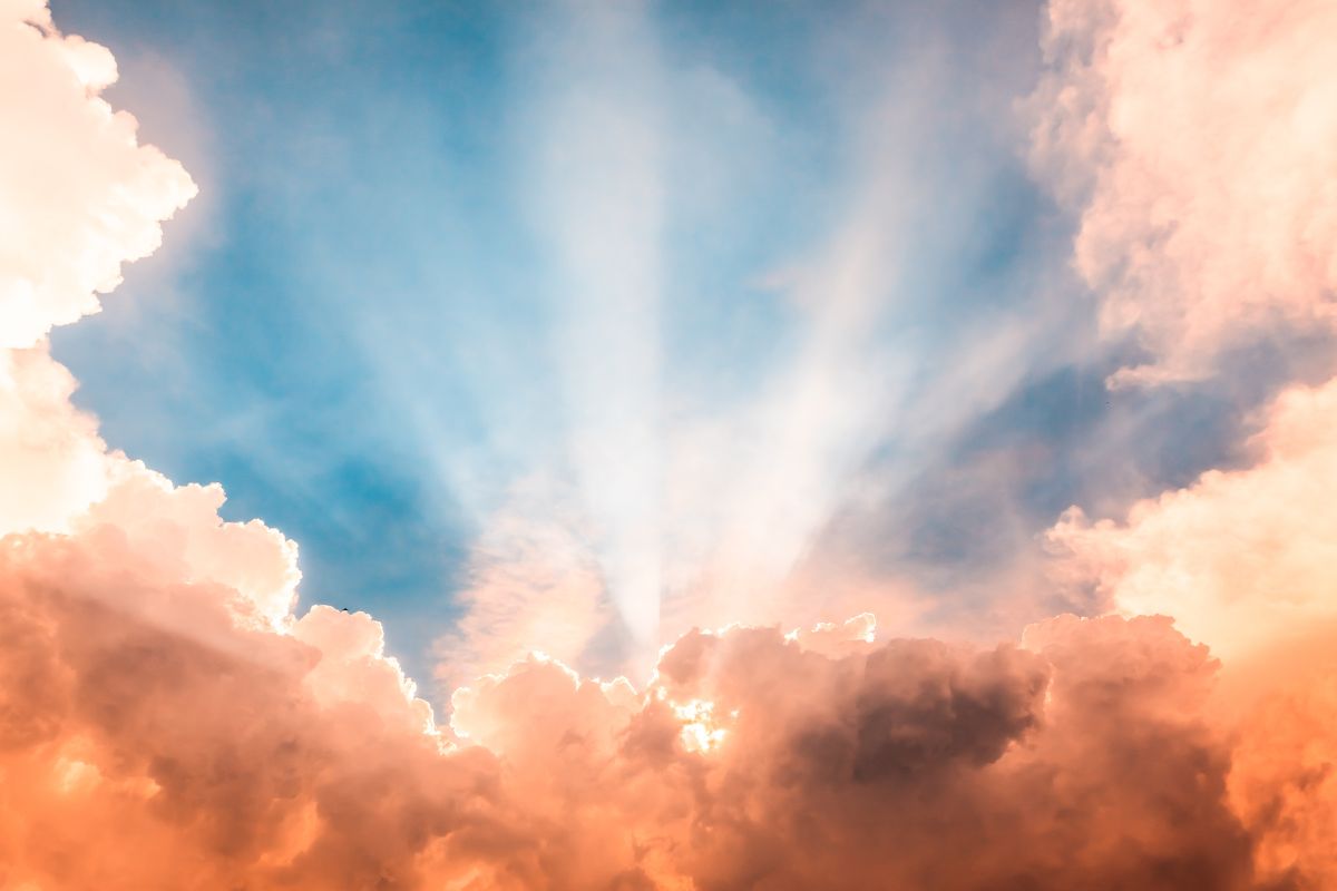 The Word became flesh – John 1:14 visual of divine light breaking into the world.